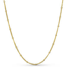 14k Gold Plated  beaded necklace