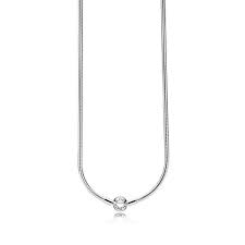 Pandora Moments Silver necklace with round clasp