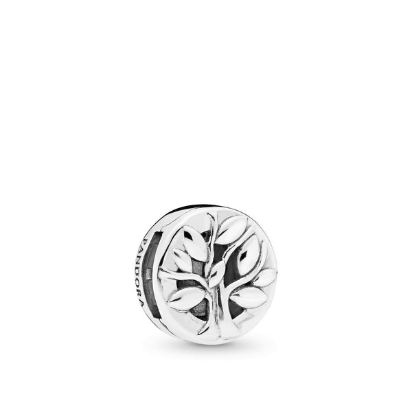 PANDORA Reflexions family tree silver clip charm