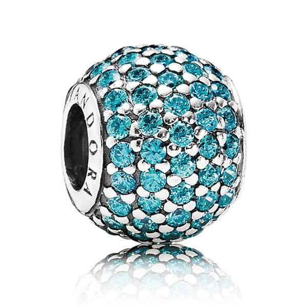 Teal Pavé Ball Charm